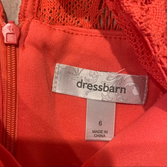 Coral lace dress - Picture 7 of 12